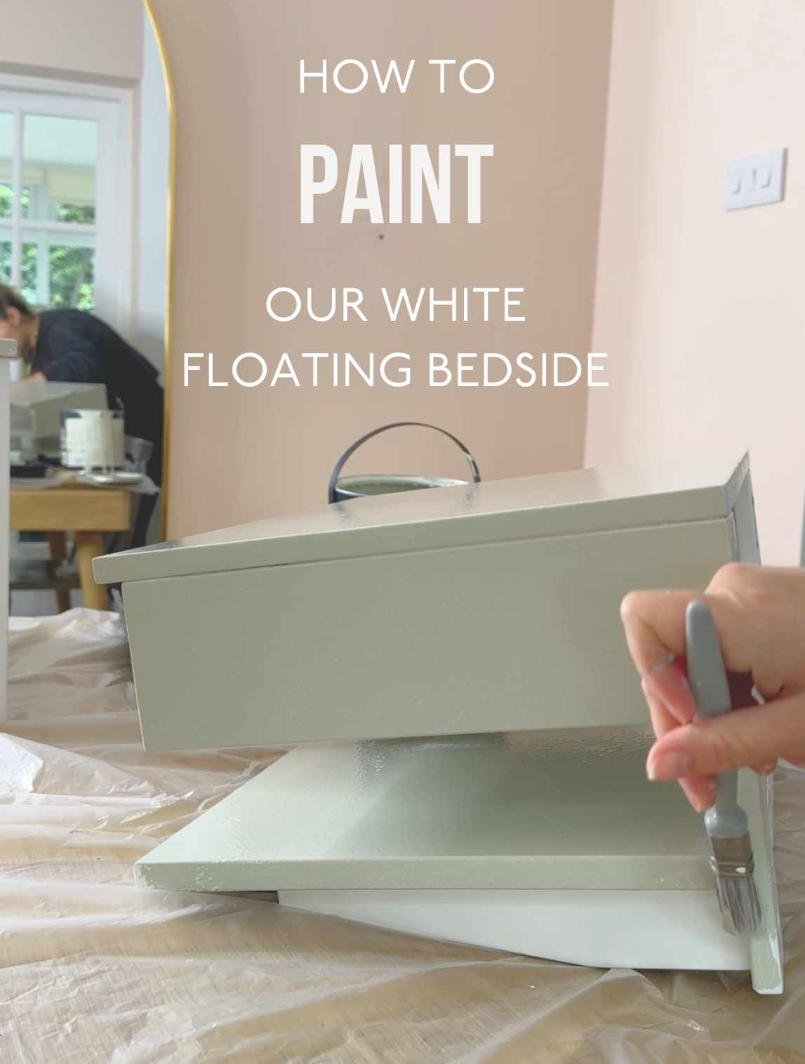 How to paint your floating bedside