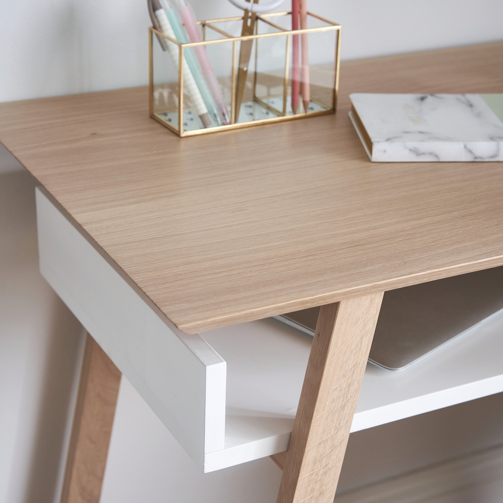 Work From Home Oak Desk