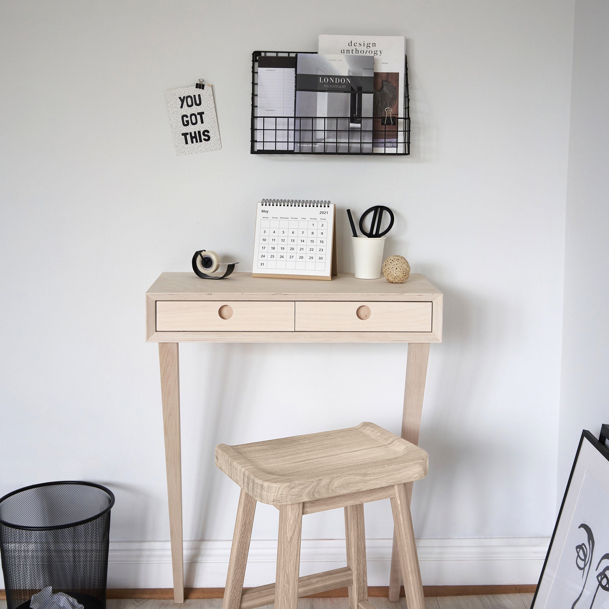 Leaning Small Desk